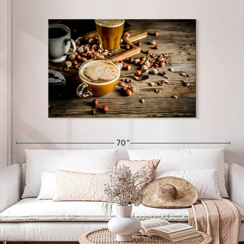 Yarlin Brewed Hazelnut Coffee, 32" H x 48" W