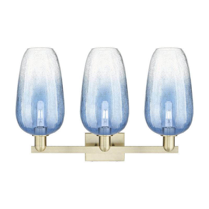 Kazmierski 3 - Light Vanity Light, Bleu / laiton antique