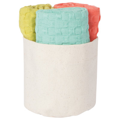 Cotton Waffle Dish Cloth Kitchen Towel