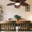 Ventilateur de plafond 52 po avec lumières DEL et moteur silencieux Hollenberg