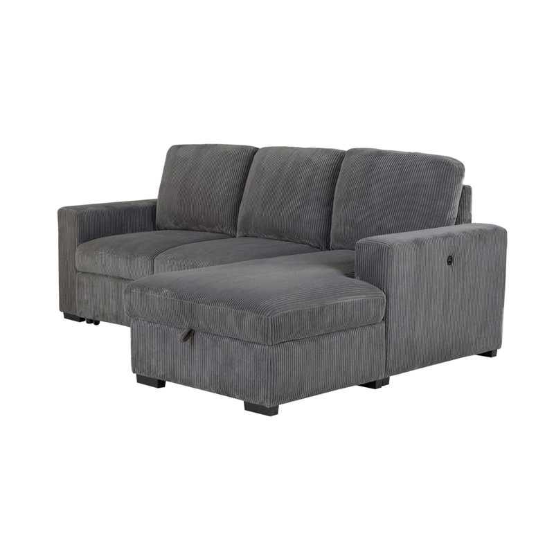 Melody Grey Sectional Without Pullout