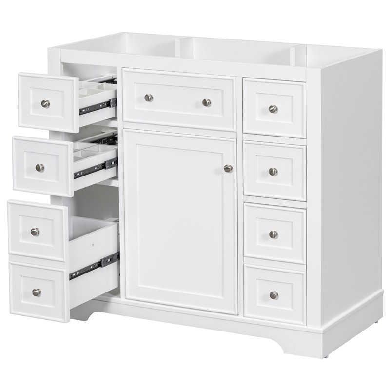 35.6'' Single Bathroom Vanity Base Only in White
