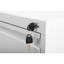 Classeur vertical en métal 5 tiroirs avec serrure pour bureau / maison, construction en acier, tiroirs pleine extension, conception inclinable, système blanc-1587146246