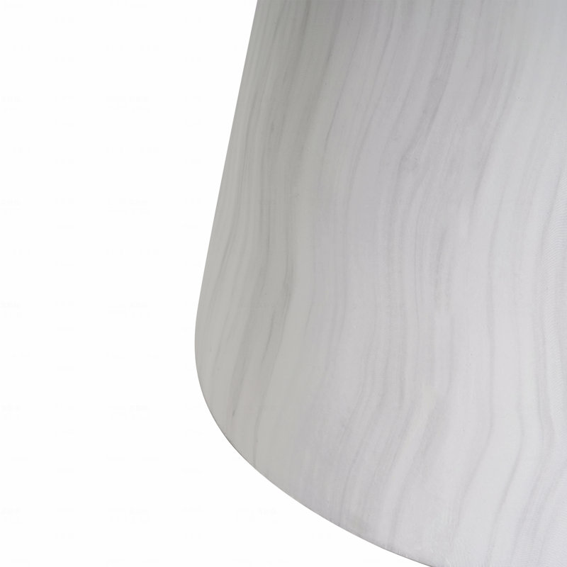 Table d'appoint d'extérieur en travertin Ponti, Blanc