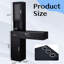 Wall Mount Barber Salon Stations With A Storage Cabinet, 2 Drawers And A 3 Tier Shelf-1931730910
