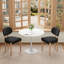 Ensemble de table de salle à manger 31,5 "avec chaises rembourrées Dearing-132210702-132210706-132210700