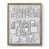 Toile avec cadre noyer