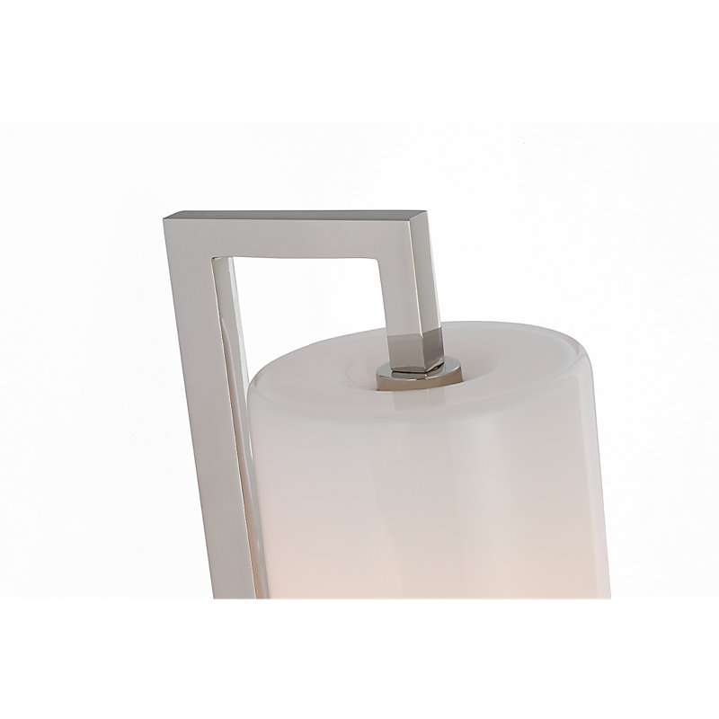 Ian K. Fowler 1 - Light LED Armed Sconce, Polished Nickel, 28" H x 3" W x 5" D
