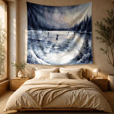Tapisserie murale «Christmas Frozen Lakes»