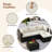 3-Seat Wicker Modular Patio Sectional with Ottoman & 4-Inch Cushions-302125120