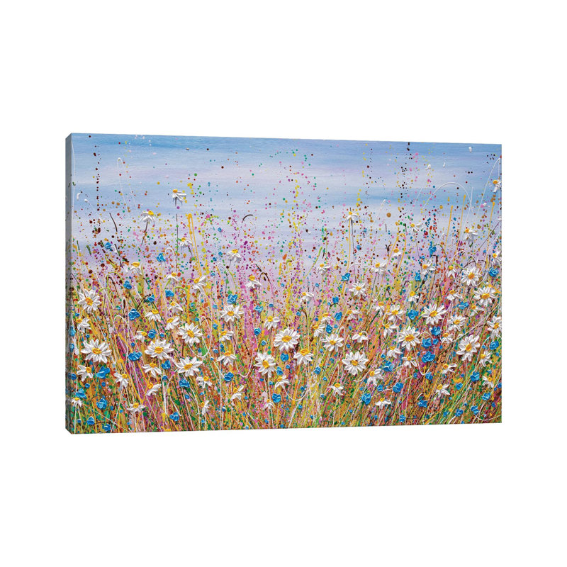 Summer Daisy Field- Gallery-Wrapped Canvas Giclée