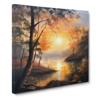 Sunrise Oil Painting No.6 - Wrapped Canvas
