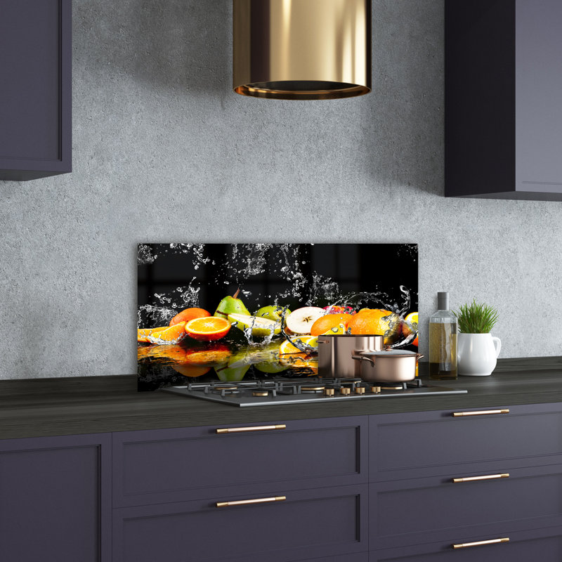 50cm W x 100cm L Glass Peel and Stick Panel