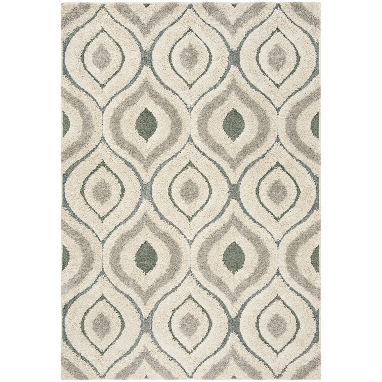 Tapis crème / bleu clair Bryer