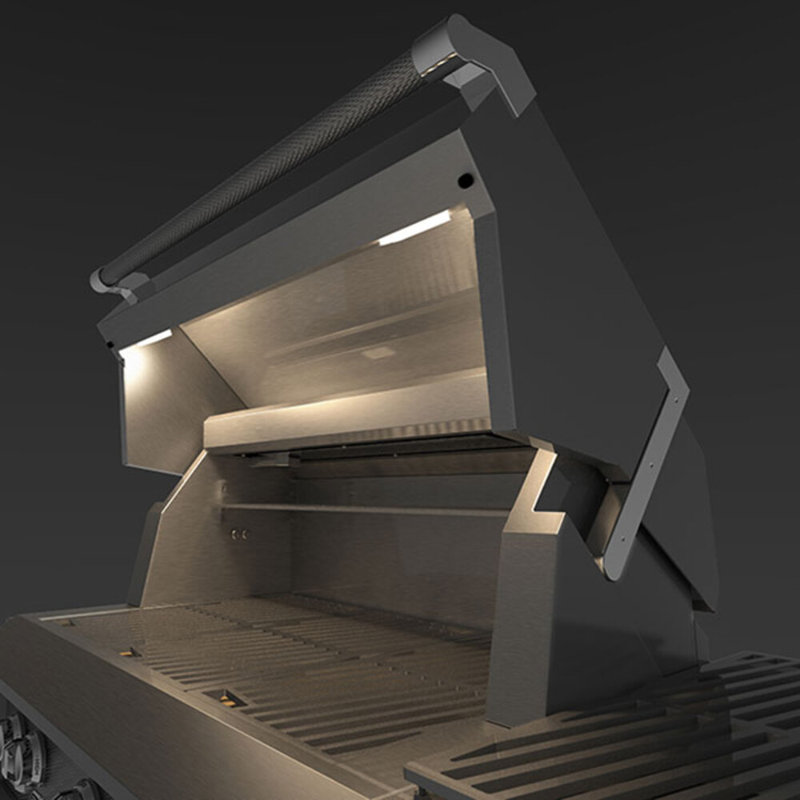 30" Buitl-In Grill, 2 Trellis Burners, Rotisserie, Natural Gas