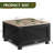 Farmhouse Coffee Table, 31.5" Square Coffee Table With Flip-Top Lids And Large Hidden Storage Compartment For Living Room-25502218