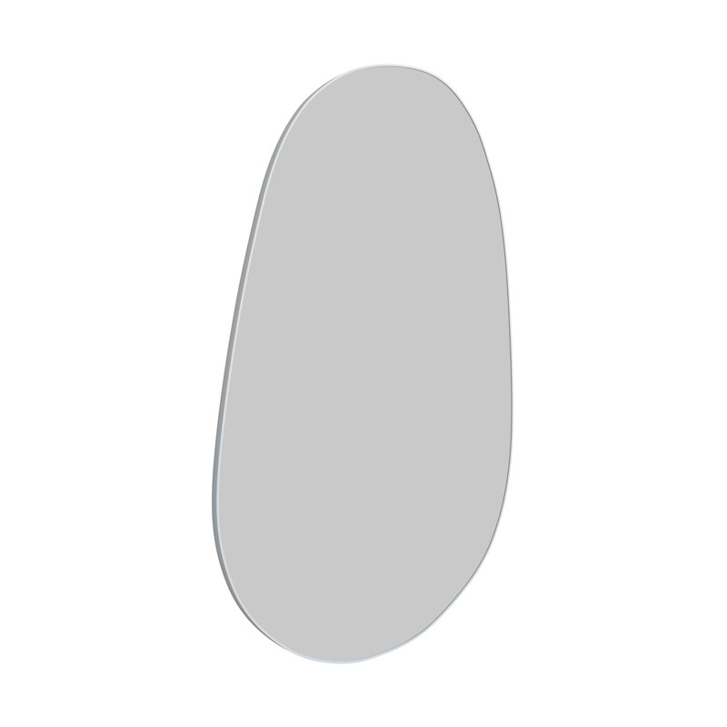 Wall Mounted Mirror, 36" x 59", White, Asymmetrical