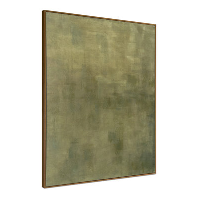 Enamor, peinture encadrée olive