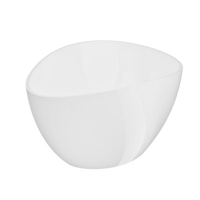63" Freestanding Solid Surface Bathtub, Luxury Engineered Stone Resin Freestanding Soaking Bathtub With Overflow And Pop-Up Drain For Contemporary Bathroom, Glossy White