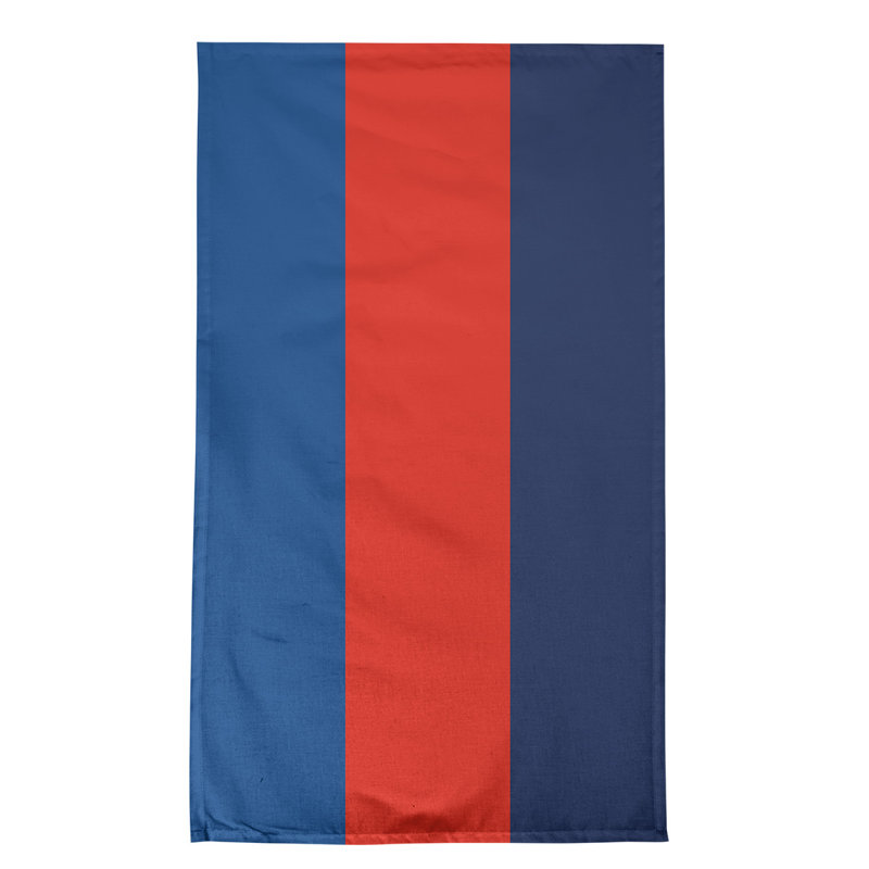 Stripe Tea Towel Kitchen Towel, Cotton Twill, Red/Brown Football