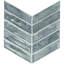 Midnight Tide Chevron 10 in. x 12 in. Glossy Glass Mosaic Wall Tile