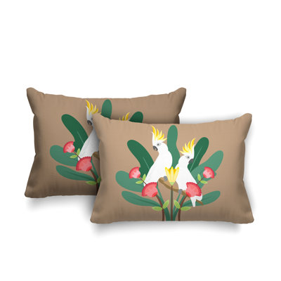 Coussin lombaire intérieur / extérieur Flocked Birds