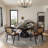 Suzzie Modern Round Turnable Dining Table for 4-6 with Sintered Stone Tabletop, Carbon Steel Base-103232736-103232738
