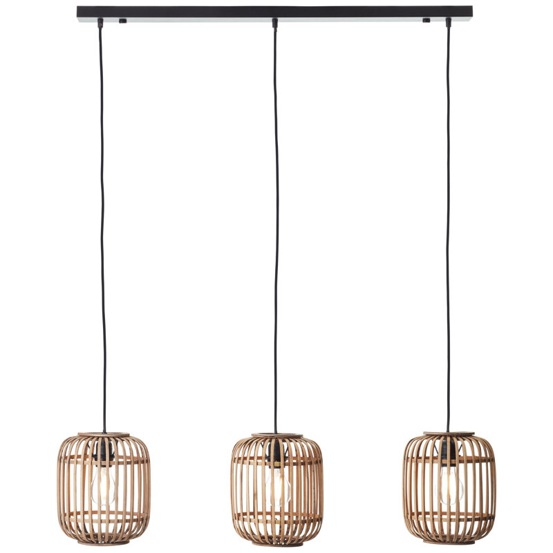 Algerine 3 - Light Kitchen Island Pendant, Brown