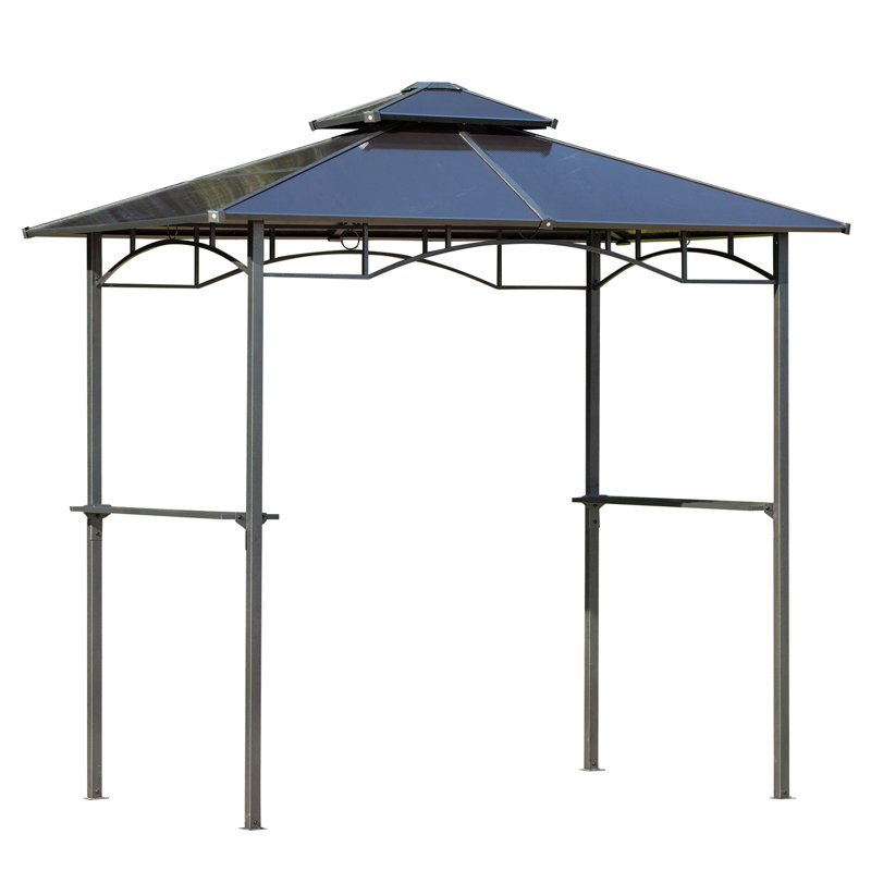 Pavillon de jardin en acier pour grill l 8 pi. x P 5 pi.