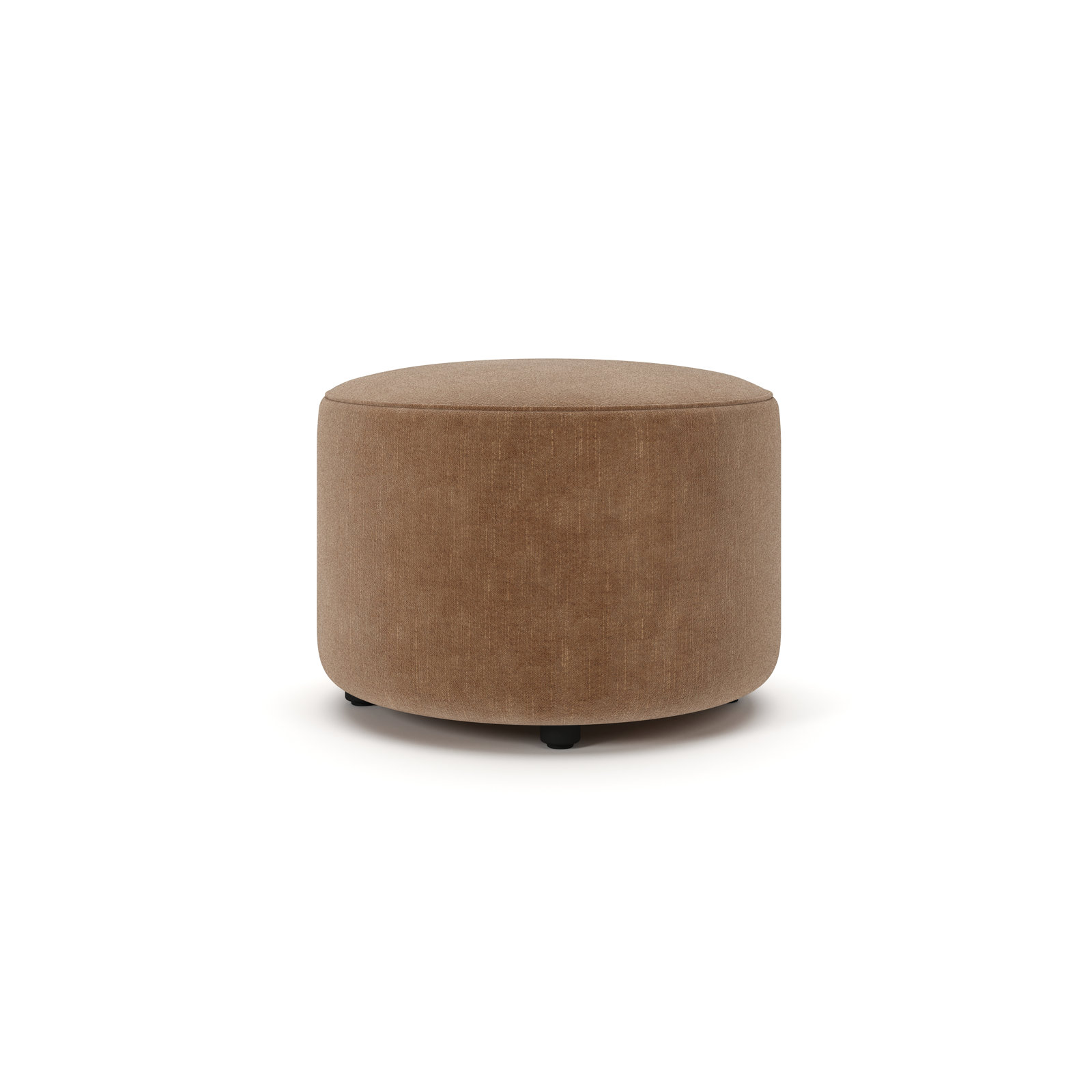 Murano 30" Cotton Ottoman, Andrew Cognac Performance Chenille