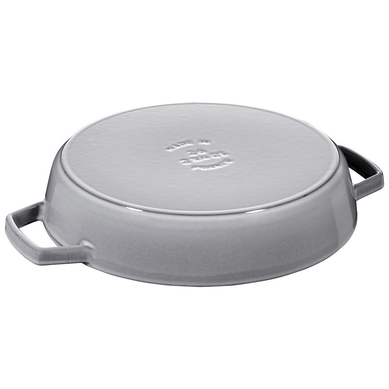 Pans 26 cm / 10 Inch Cast Iron Frying Pan, Graphite-Grey