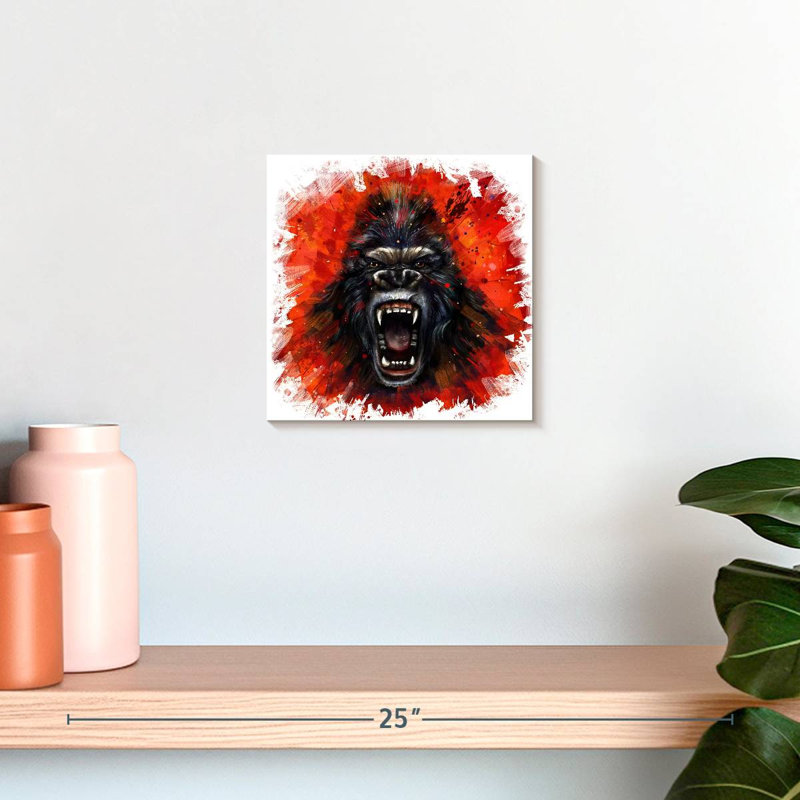 Crowle Gorilla Rage, H 10 po x l 10 po