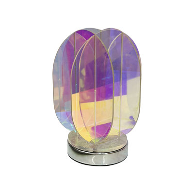 Colorful Acrylic Interior Soft Decoration Art Acrylic Geometric Art Transparent Color Table Lamp