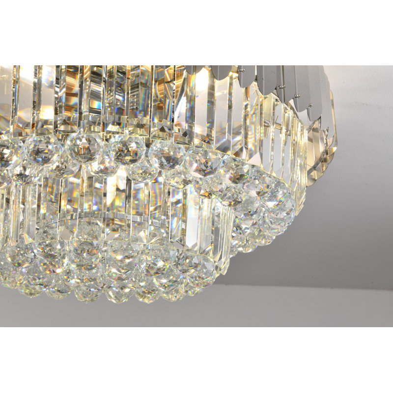 Brighouse Crystal Flush Mount, Gold
