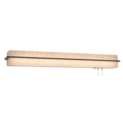 AC18900C01AF4949AD913B360D822704 Leeroy 3 ft. 64-Watt Equivalent Integrated LED Weathered Grey/Jute Overbed Fixture Color/Finish Family