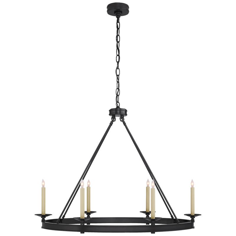Chapman & Myers Launceton Large Oval Chandelier, Bronze