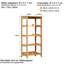 Marazzi 116cm 4 Shelf Shelving Unit