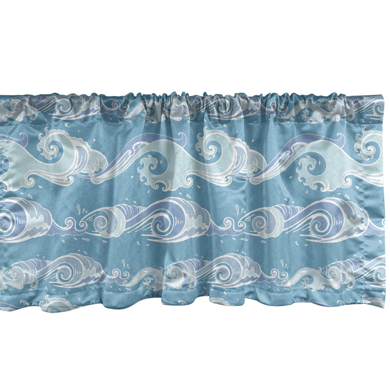 Ensemble de 2 cantonnières Ambesonne Nautical, L 54 po x L 18 po