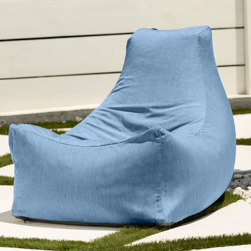 Fauteuil à billes Juniper, Sunbrella bleu océan