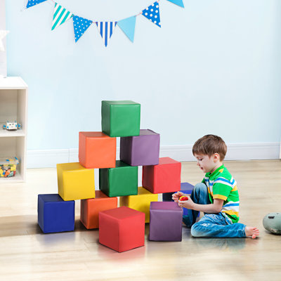 12 blocs de mousse d'apprentissage - Améliore le jeu éducatif préscolaire pour la promotion