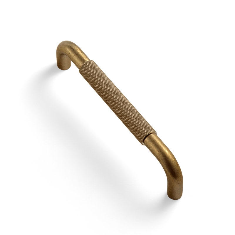 Poignée barre antidérapante en filet, 5", Laiton antique