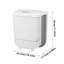 Plastic Open Kitchen Trash Can - 12L