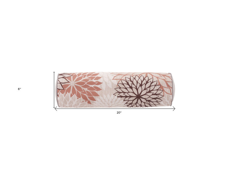 Angelis Bolster Indoor/Outdoor Pillow Cover & Insert, Natural/Beige