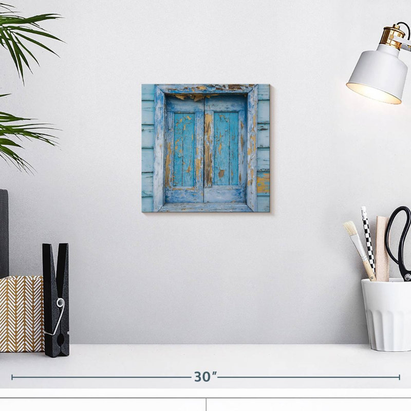 Fenêtre Lilie Blue, H 10 po x l 10 po