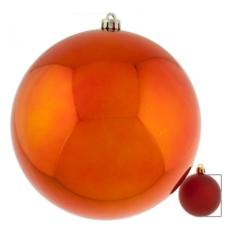 Bauble, 25cm Diameter, Orange