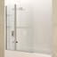 48'' - 48'' W x 58'' H Hinged Frameless Tub Door with Clear Glass-50305171