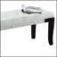 Banc capitonné Linon, similicuir