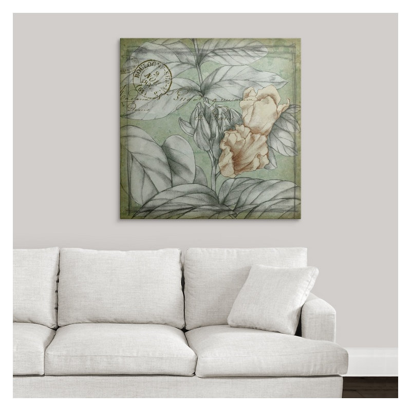 « iii » jennifer grolier, impression Postmark Tropicals, H 35 po x l 35 po x P 1,5 po, Toile