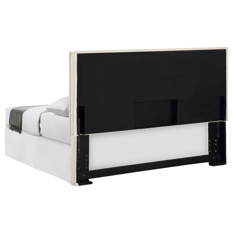 Asmitha Upholstered King Panel Headboard Sand, King