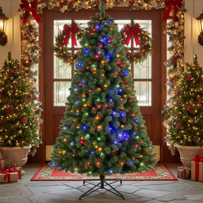 Épinette de Noël 7,5 pi avec télécommande